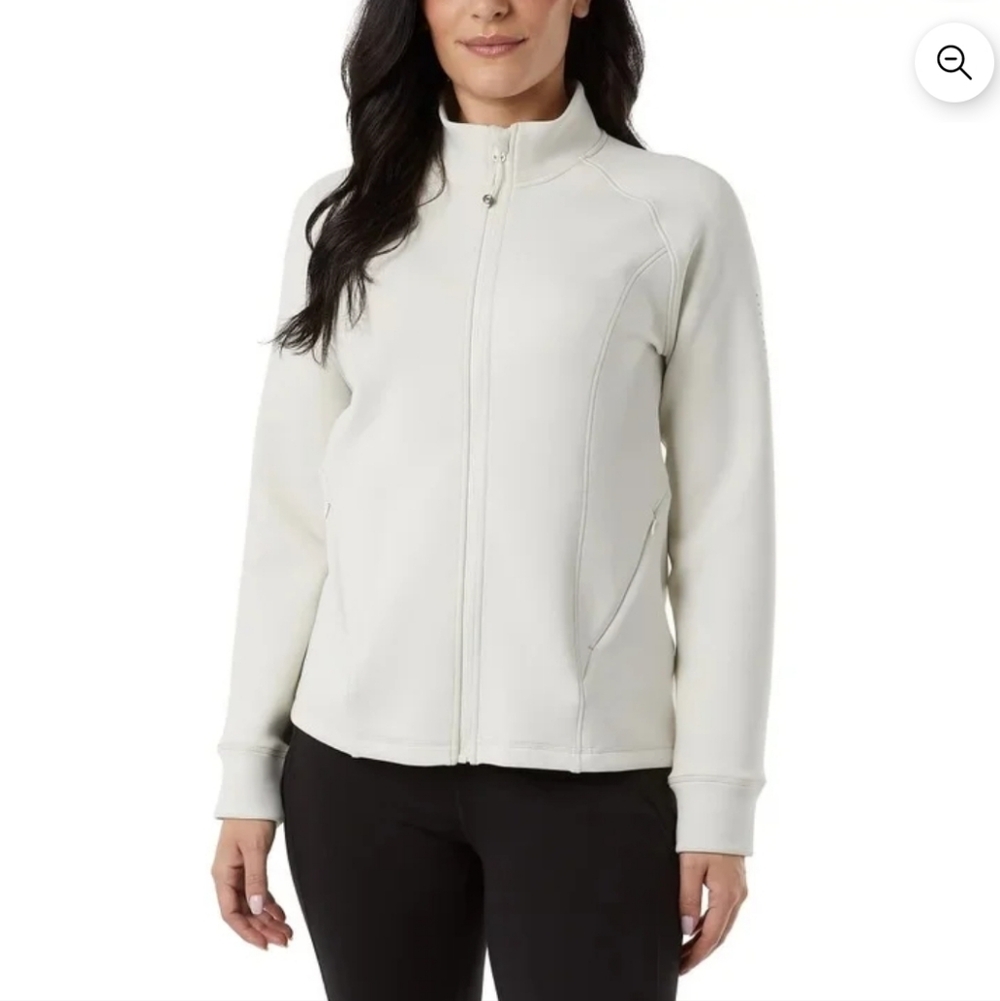 Elegant Women's Cream Utility Jacket